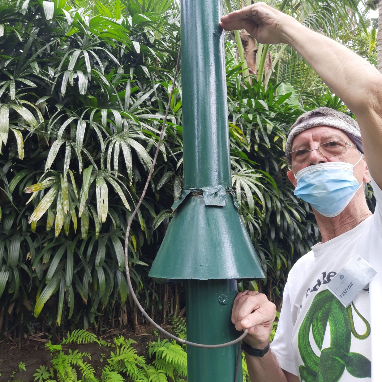 Ron Lilley’s visit to the Begawan Foundation Breeding and Release Centre